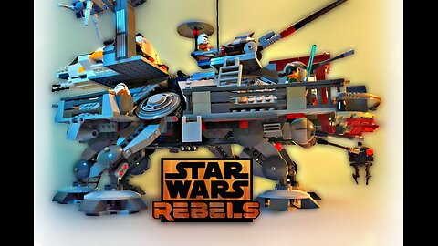 LEGO Star Wars Rebels - Captain Rex's AT-TE Walker - MOC Review (2016)