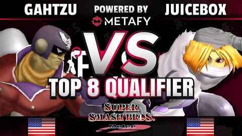 FPS4 Online - Revenge | Gahtzu (Captain Falcon) vs. Juicebox (Sheik) - Melee Top 8 Qualifier