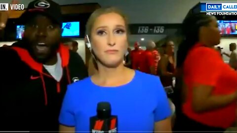 'Please Don't Touch Me': Rowdy Football Fans Butcher Reporter's First Live Shot