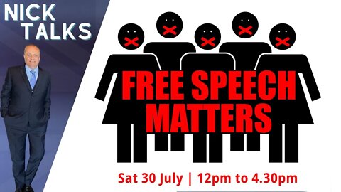 Free Speech Matters - full event 30/7/22 - the event they could not cancel