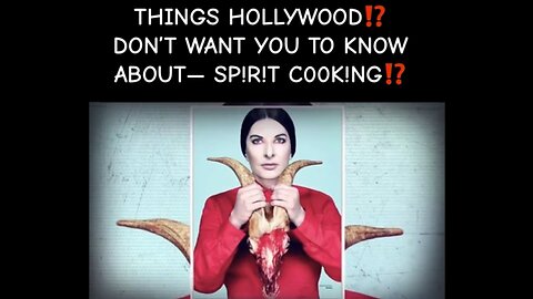 THINGS HOLLYWOOD!? DON'T WANT YOU TO KNOW ABOUT - SPIRIT COOKING!?