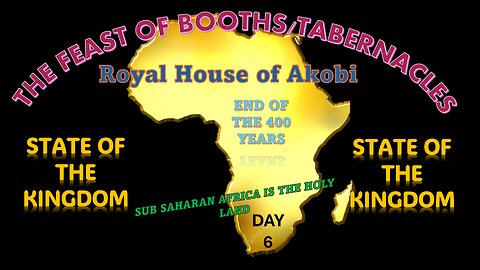 AFRICA IS THE HOLY LAND || THE STATE OF THE KINGDOM ADDRESS PART 2