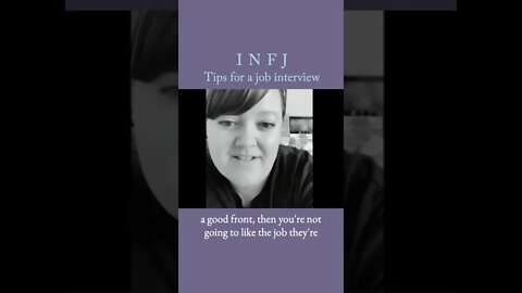 Tips for a job interview | MBTI infj Personality