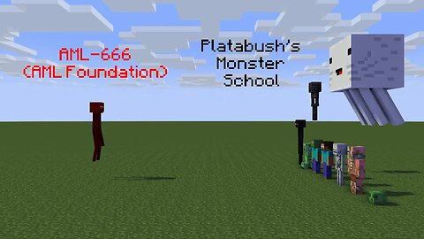 AML-666 vs Platabush's Monster School | Minecraft Animation