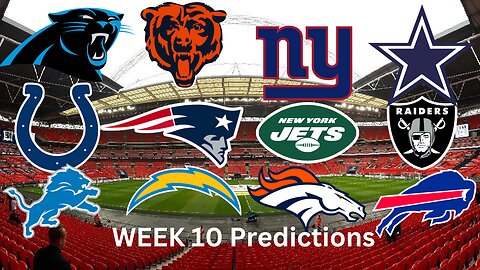 NFL WEEK 10 Predictions