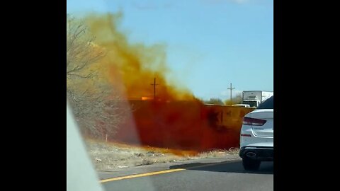 Vehicle Containing Toxic Hazardous Materials Overturned In Tucson, AZ