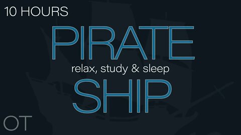 PIRATE SHIP AT SEA| Creaky wooden ship sounds for sleep| relaxing| studying| Dark Screen