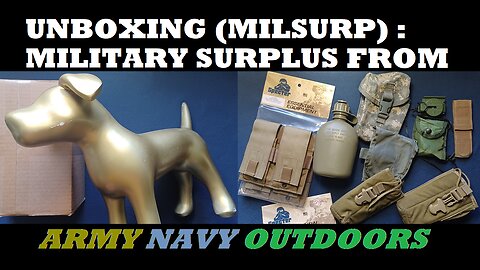 UNBOXING 180: Army Navy Outdoors. OKC Rescue Tool, US Canteen, Compass, IFAK ad Radio Pouches