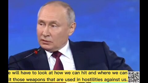 Putin: NATO airfields will be destroyed if F16s with Ukrainian pilots fly from them to attack Russian positions!