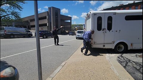 Instant Karma, Ignorant entitled probation officer thinks he's above the law, gets hit