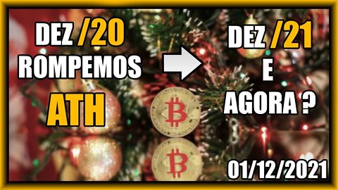 Bitcoin VAI PRA LUA em Dezembro? Ano passado foi!! Análise BTC 01/12/2021