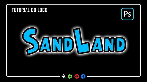 Sand Land | Logo tutorial no Photoshop