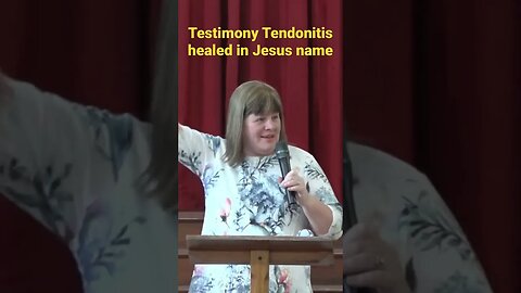 TESTIMONY ❤ TENDONITIS healed in JESUS name #valwolff #healinganddeliverance #comeoutinjesusname