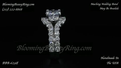 BBR 689E Engagement Ring By BloomingBeautyRing.com