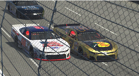 Cars Tour at Martinsville Speedway some side by side action on iRacing