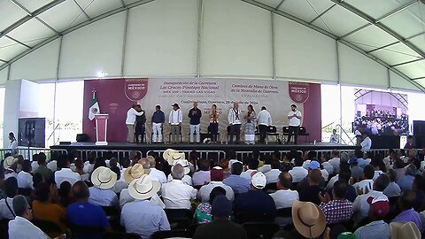 Inauguración de carretera Las Cruces – Pinotepa Nacional, desde Cuajinicuilapa, Guerrero