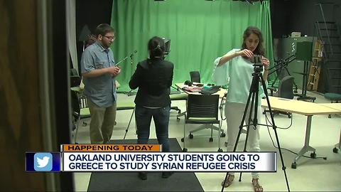 Oakland University students going to Greece to study Syrian refugee crisis