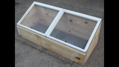 Quick cold frame setup.