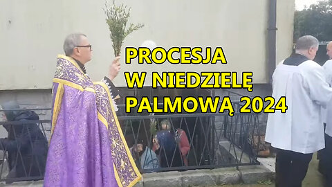 Procesja Parafian z Baranowa w Niedzielę Palmową dookoła Katakumb