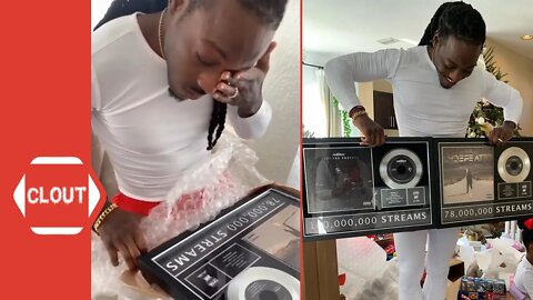 Ace Hood Gets Emotional As Wife Gifts Him Custom Plaques To Celebrate His Independent Success!