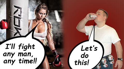 Best FEMALE FIGHTER Ever VS Average Male Fighter... Who Will WIN!?!?!?!