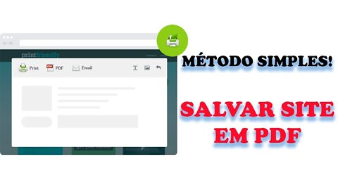 Salvar SITE em PDF - Print Friendly & PDF