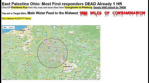 East Palestine Ohio: Most First responders DEAD Already 1 HR