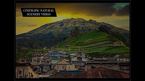 Cinematic video of natural scenery in mountainous areas