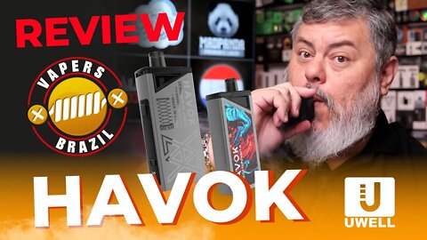 Uwell Havok - Conheça este Pod Mod com 1800mAh de bateria - Review PTBR