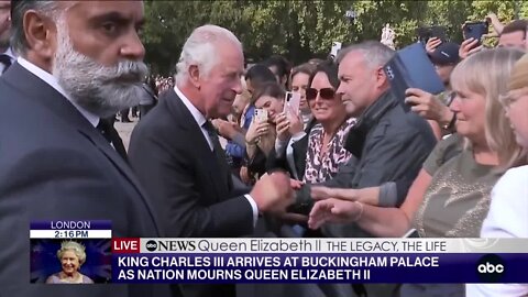 King Charles III arrives in London after Queen Elizabeth II's passing