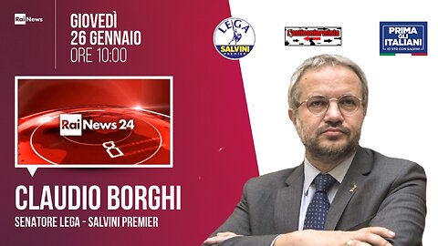 🔴 Interventi del Sen. Claudio Borghi a "Filo Diretto" su RaiNews24 (26/01/2023)