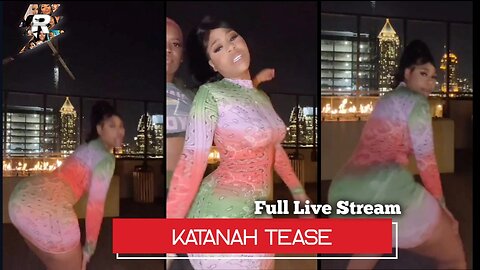 Katanah Tease Twerking in dress at photoshoot