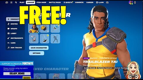 MEMORIES | FREE Trailblazer Tai (Epic Outfit)-Fortnite