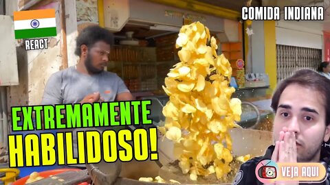 APRENDA a FRITAR BATATAS como um MESTRE! Reagindo a Comidas de Rua pelo Mundo: ÍNDIA! | Veja Aqui