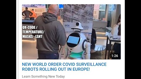 NEW WORLD ORDER ⁣COVID SURVEILLANCE ROBOTS ROLLING OUT - EUROPE!