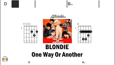 BLONDIE One Way Or Another - (Chords & Lyrics like a Karaoke) HD