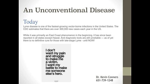 The Lyme Dilemma 1 | Dr. Kevin Conners - Conners Clinic