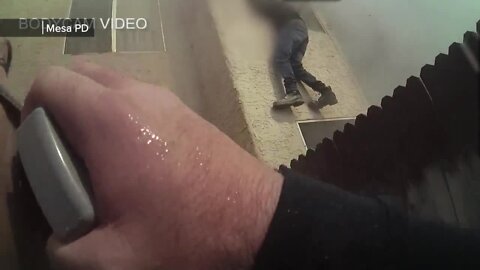 Body camera video shows man rescue baby from burning building in Mesa