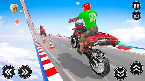 Fast bike stunt