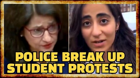 Columbia Pres CALLS COPS on STUDENT PROTESTERS After Testifying in DC