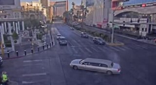 LVMPD shares video of reckless limo driver on The Strip