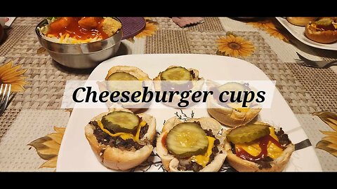 Cheeseburger cups #kidfriendly