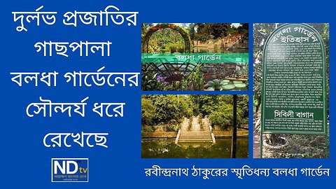 দুর্লভ প্রজাতির গাছপালা ,বলধা গার্ডেনের সৌন্দর্য ধরে রেখেছে