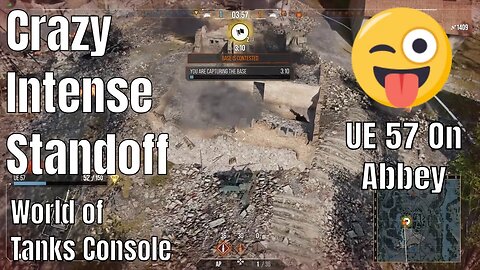 Crazy Intense Standoff | UE 57 on Abbey | World of Tanks Console