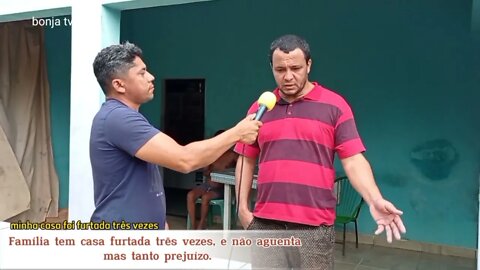 Morador tem sua Casa 3 vezes Invadida por Meliante e Revoltado Busca por Justiça.