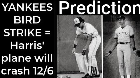 Prediction - YANKEES BIRD STRIKE = Harris’ plane will crash Dec 6