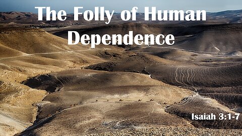 The Folly of Human Dependence