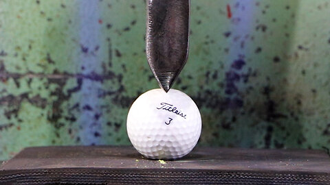 Golf Ball Vs Hydraulic Press