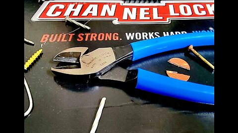 CHANNELLOCK 458 CENTER CUTTING PLIER TEASER TEST