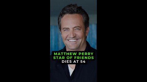 Matthew Perry, Star of Friends Dies at 54 #factsnews #shorts